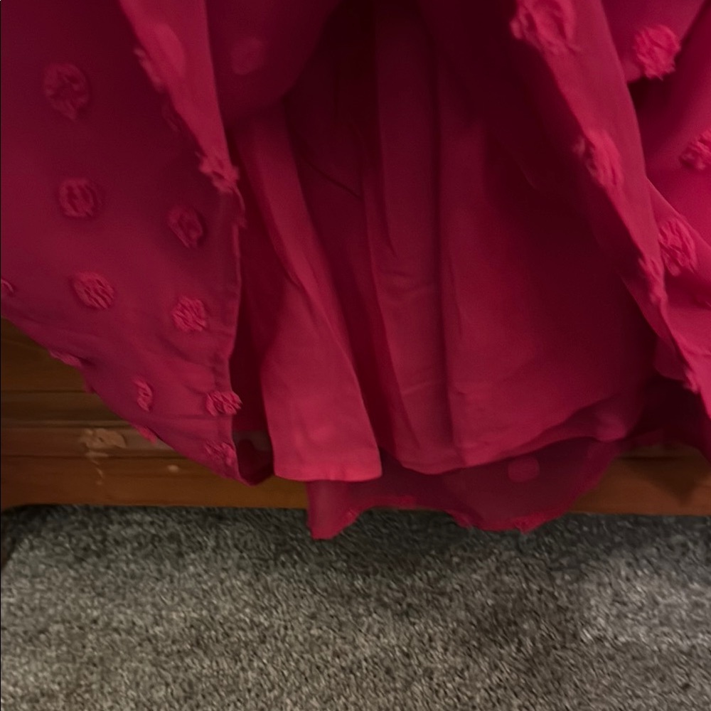Pink Ruffle Sleeveless Dress - Picture 5 of 7